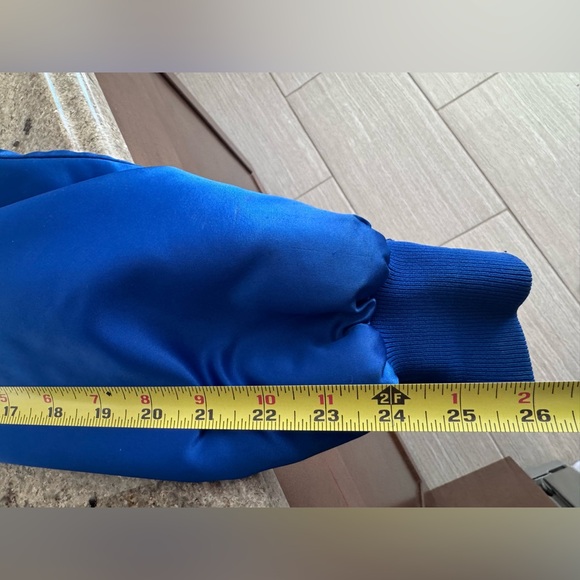 NFL OFFICIAL Queen City Vintage Buffalo Bills Satin NFL Bomber Jacket • LARGE - Picture 10 of 12